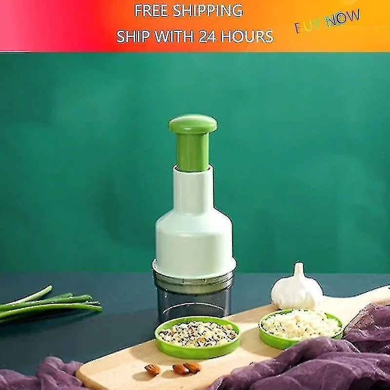 Temporizadores de cozinha liquidificador de alho multifuncional pressão manual pimenta gengibre aço inoxidável moedor de fatias útil