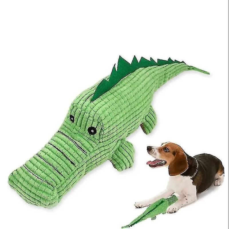 Gaiola de pássaro banhos de pássaros pelúcia em forma de crocodilo pelúcia golden retriever cão molar dente limpeza som toyoys