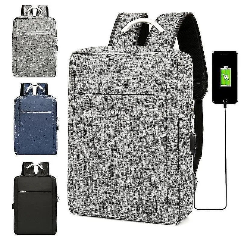 Mochilas cinza 15in bolsa durável poliamidas e mochila de nylon para viagens ou negócios