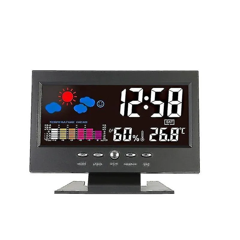 Despertadores relógio digital led alarme temp e data