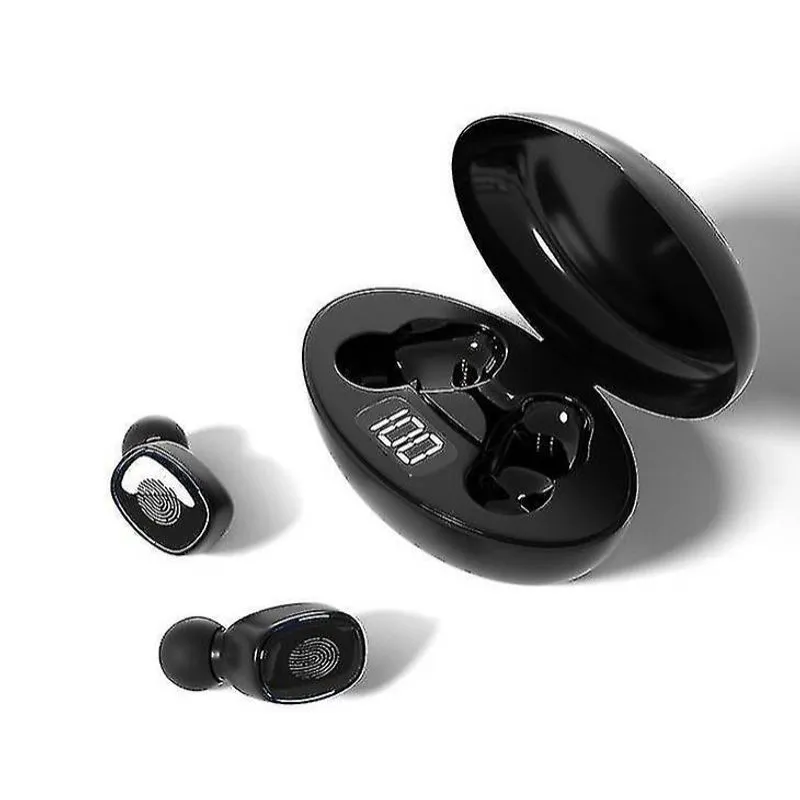 Fones de ouvido fones de ouvido fones de ouvido bluetooth sem fio com microfone para android samsung preto