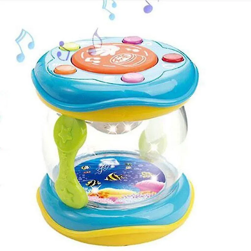 Brinquedos de atividade do bebê música led primeira infância aprendizagem educacional desenvolvimento bebê chocalhos tambor