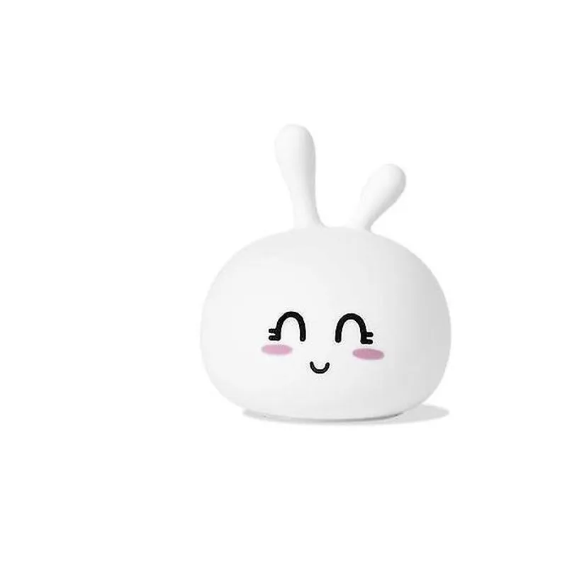 Conjuntos de presente de bebê levou luz noturna animal carga usb silicone lâmpada de berçário dos desenhos animados lâmpada noturna do bebê