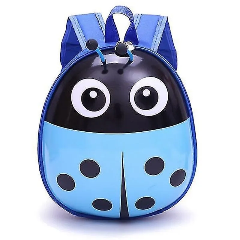 Mochilas fofas dos desenhos animados sete estrelas joaninha mochila infantil bolsa escolar bolsa de casca de ovo azul