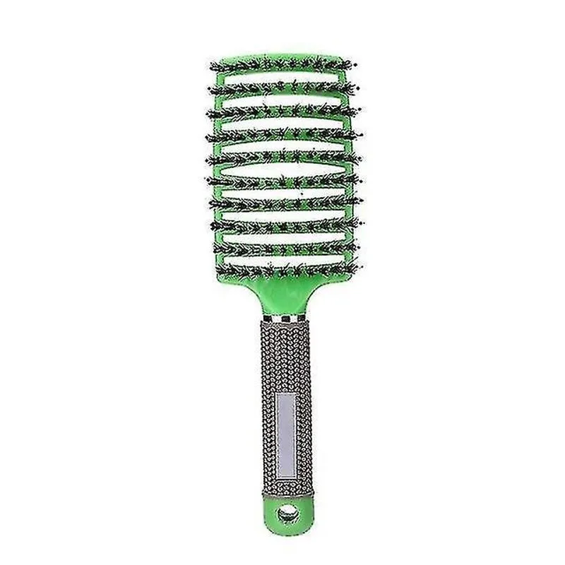 Alisadores de cabelo meninas cabelo couro cabeludo massagem pente escova de cabelo cerdas náilon mulheres molhado encaracolado desembaraçar escova de cabelo para salão