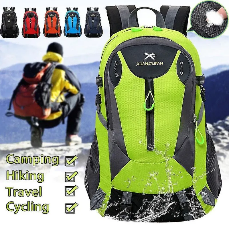Mochilas mochila impermeável de nylon ao ar livre viajando caminhadas acampamento bolsa esportiva