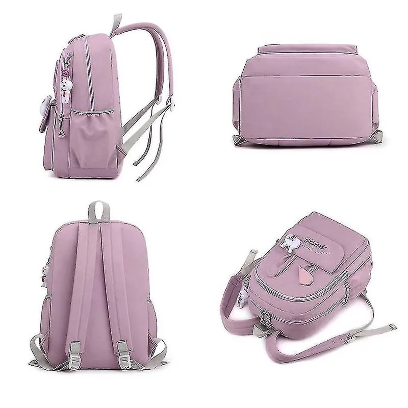 Mochilas mochila fofa mochila clássica mochilas escolares resistentes à água para meninas adolescentes mulheres vermelhas
