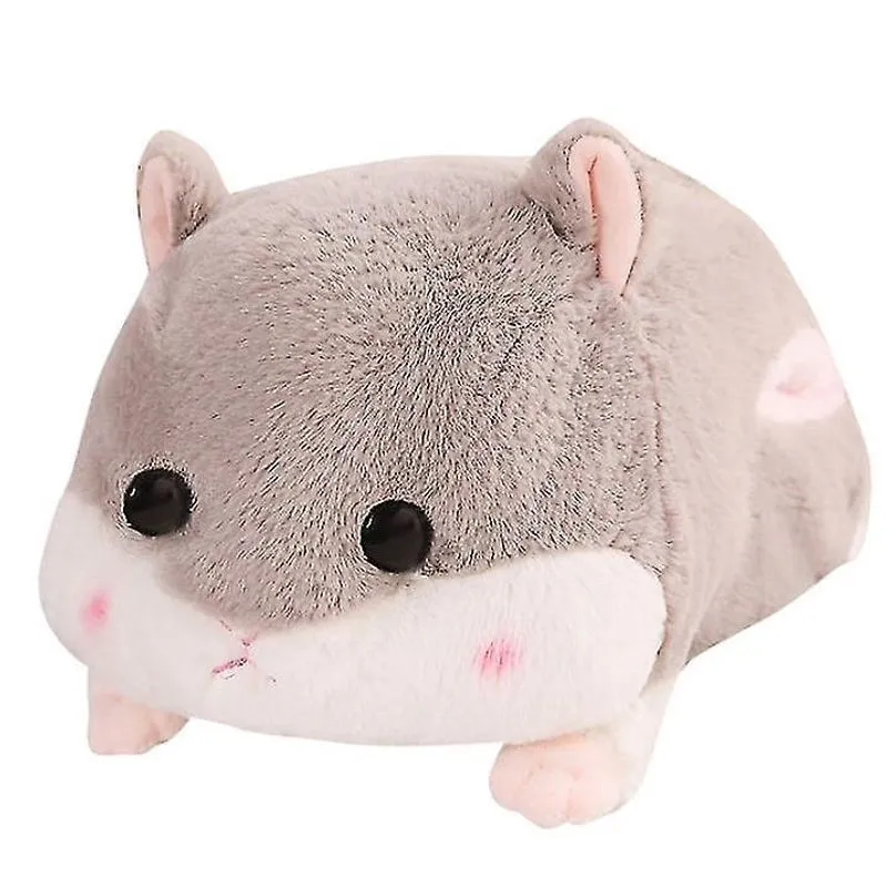 Conjuntos de presente de bebê 50 cm fofo hamster mouse brinquedo de pelúcia travesseiro de animal macio de pelúcia infantil brinquedo de bebê cinza