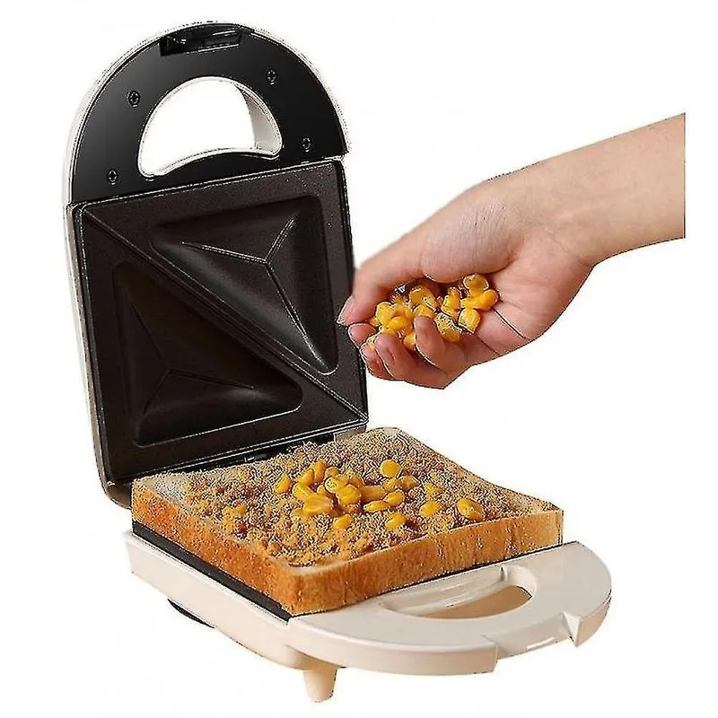 Máquina de fazer Waffles e Pães Multifuncional - Aquecimento e Moldes em Casa