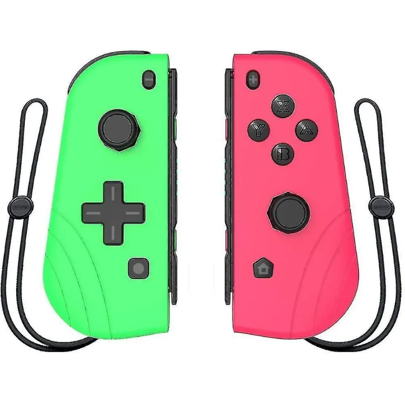 Conjunto de controladores de jogo de 2 joystick gamepad bluetooth sem fio esquerdo direito para nintendo switch rosa