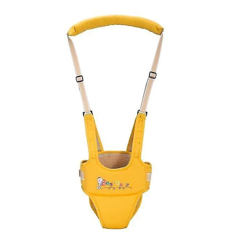Arneses de segurança para bebês trelas mochila trelas de andador infantil rédeas de segurança infantil equipamento assistente de treinador de bebê para crianças amarelo