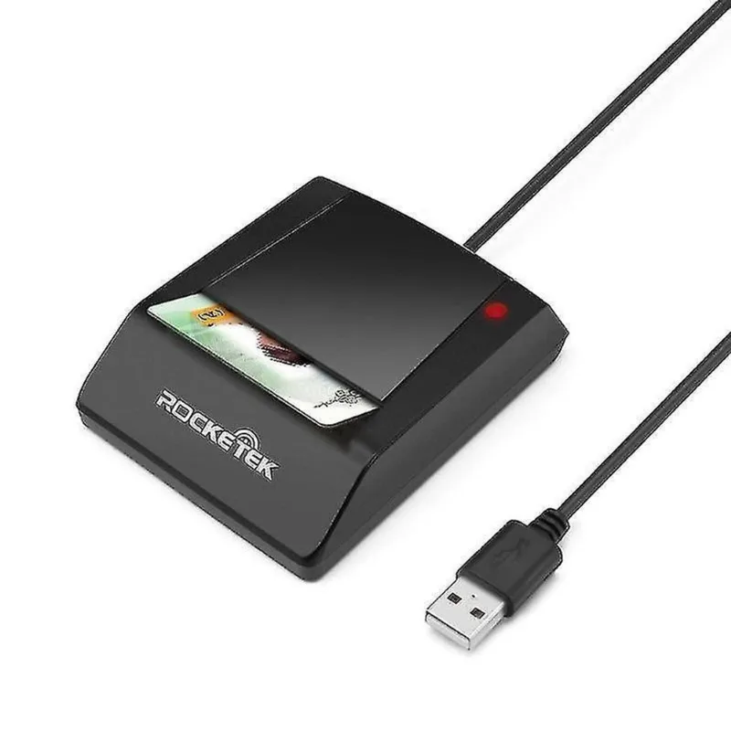 Conjuntos de acessórios de computador rocketek rt-scr4 cac ic sim chip leitor de cartão inteligente