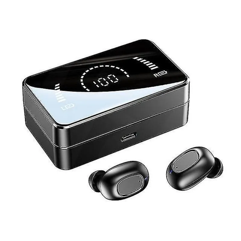 Fones de ouvido fones de ouvido fones de ouvido bluetooth sem fio hd tela espelho caixa de carregamento fone de ouvido estéreo