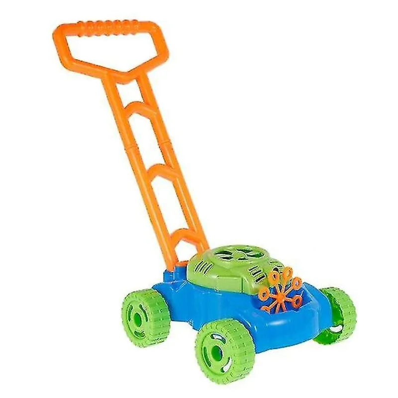 Cortador De Grama Infantil Bubble Blowing Hand Push Car Mower Outdoor Toy Walker