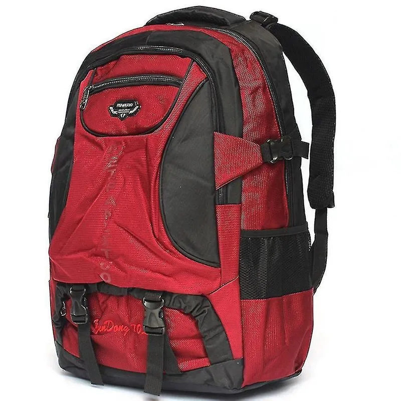 Mochilas à prova d'água de negócios de grande capacidade e mochila de viagem de longa distância vermelha
