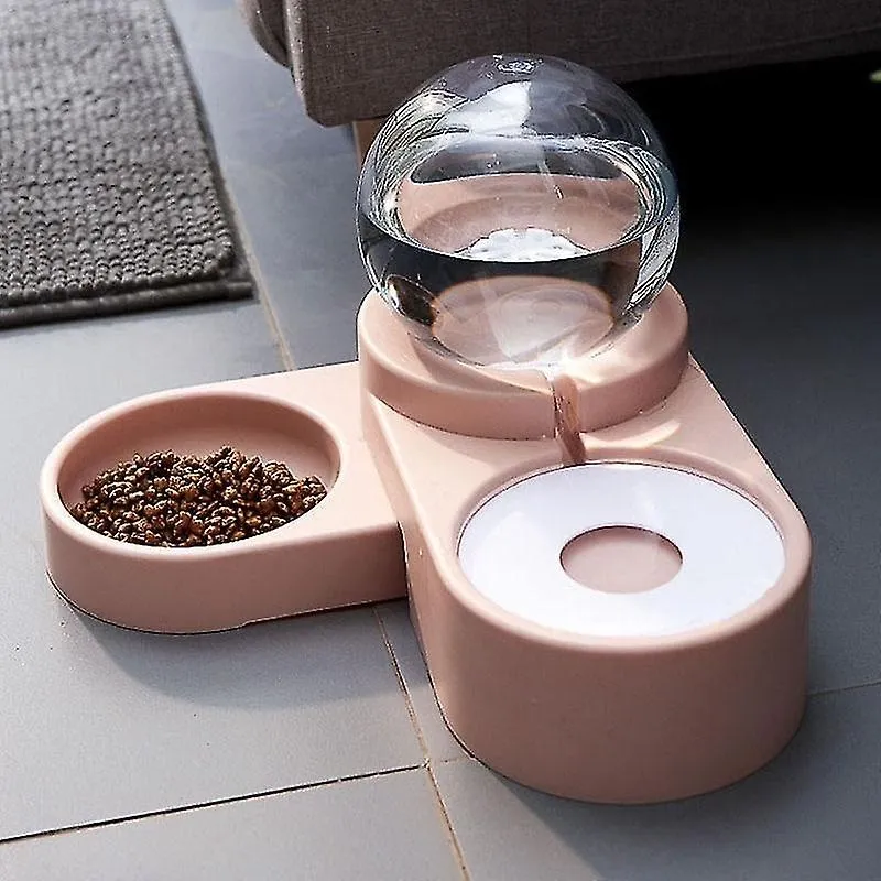 Dispensadores de alimentos para cães de estimação, fonte de tigela de gato, recipiente automático de alimentação de água para cães