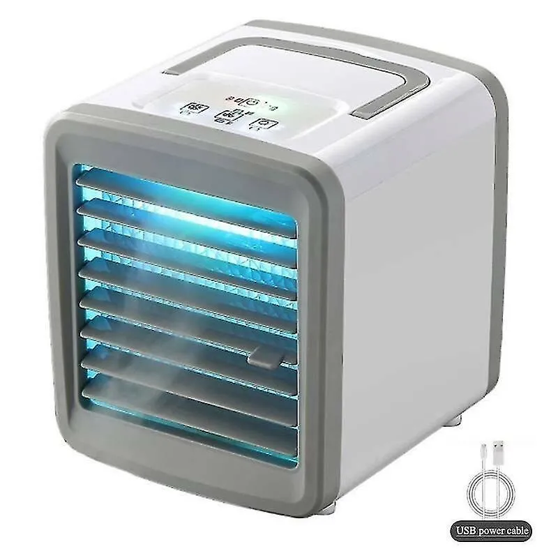 Condicionadores de ar usb mini refrigerador de ar condicionado portátil para quarto pequeno umidificador de ventilador fresco