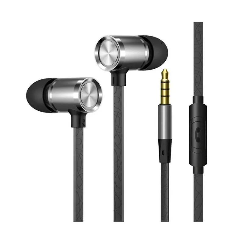 Fones de ouvido fones de ouvido cabeça de metal fones de ouvido de telefone celular fita de baixo pesado cabo de microfone fones