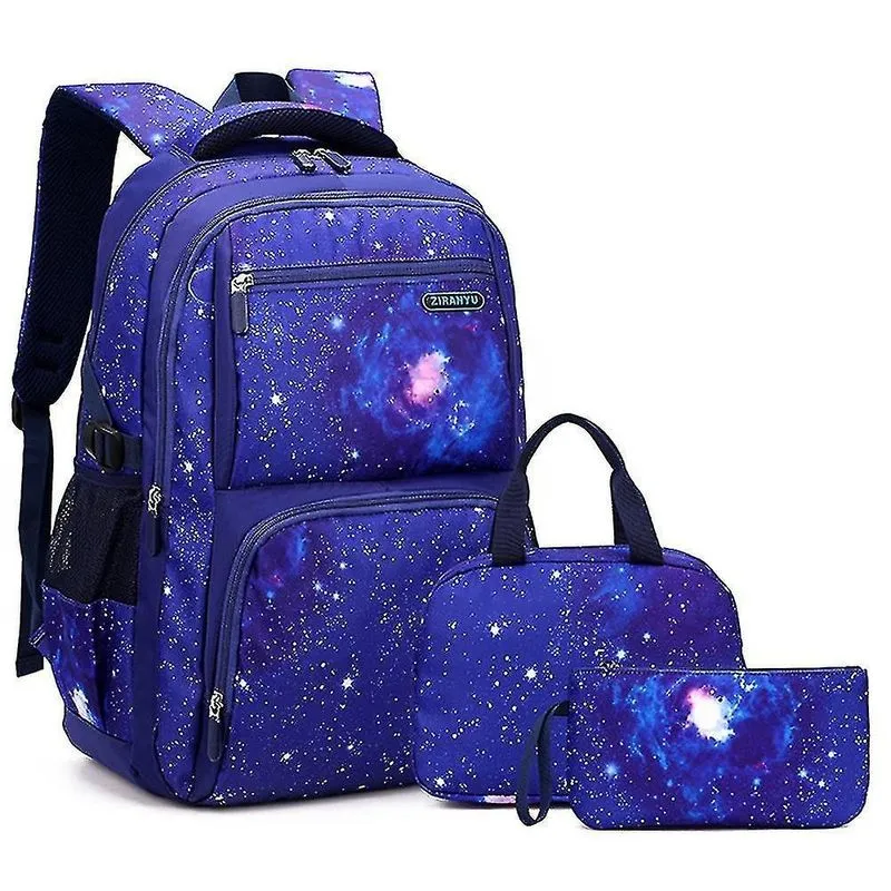 Mochilas mochilas escolares para alunos do ensino fundamental e médio meninos séries 4-9 mochila de três peças cor 3