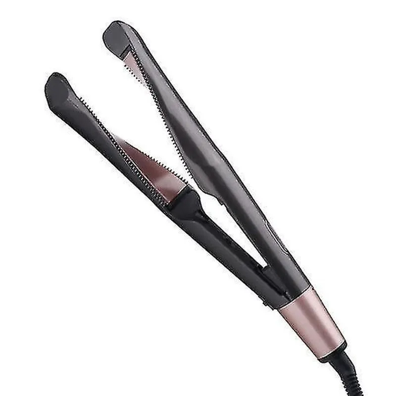 Alisadores de cabelo 2 em 1 alisador de cabelo modelador de cabelo adequado para todos os tipos de cabelo ouro rosa