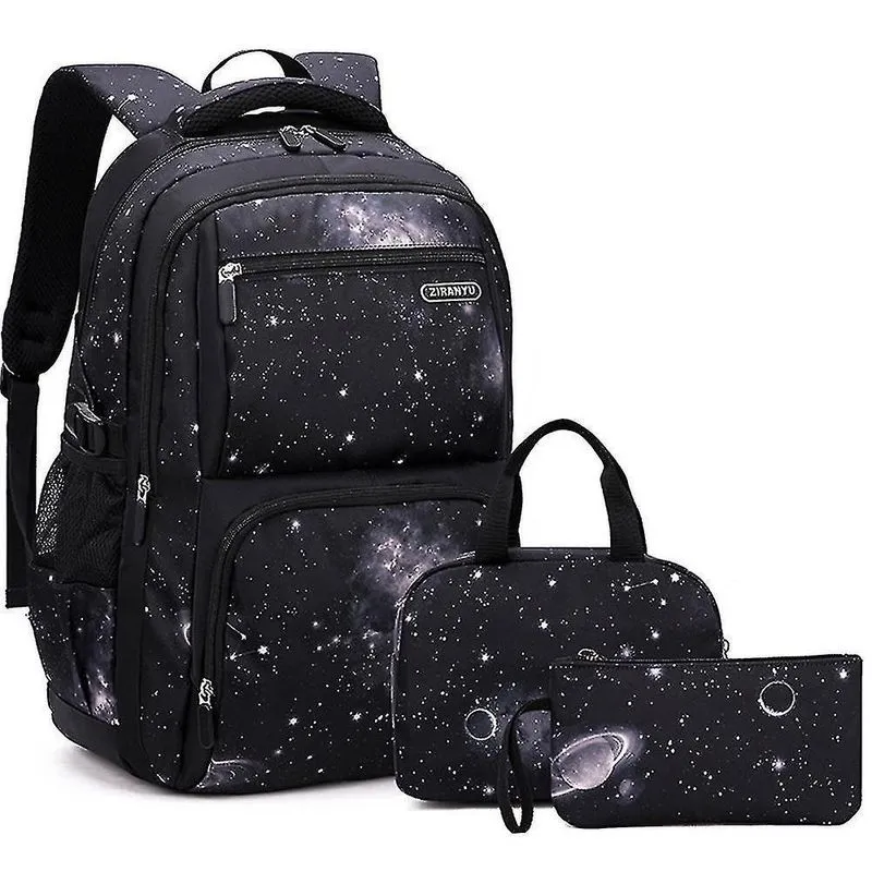 Conjunto mochilas escolares para meninos de 4 a 11 anos, 3 peças