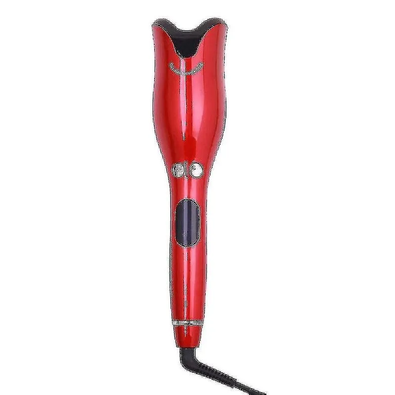 Modeladores de volume de coque de cabelo vermelho automático em forma de rosa espiral infravermelho giratório encrespadores de cabelo az1597