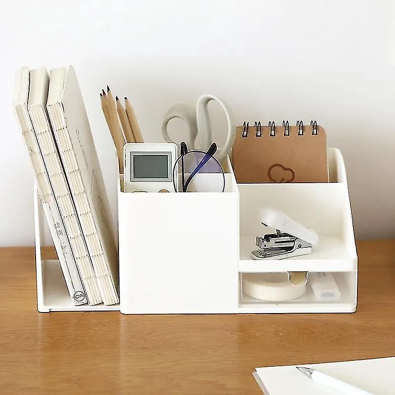 Recipientes de armazenamento doméstico caixa de armazenamento de escritório organizador de mesa gaveta estudante diversos rack de armazenamento de caneta