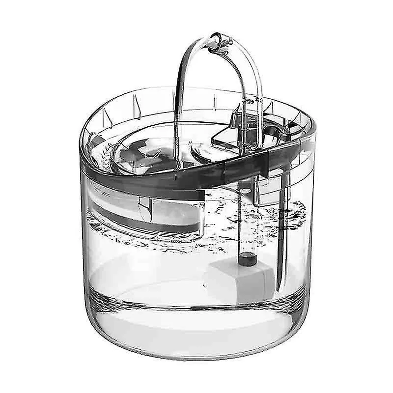 Bebedouros fonte de água transparente para gatos de estimação com filtro 1.6l dispensador automático de água para cães bebedores de torneira