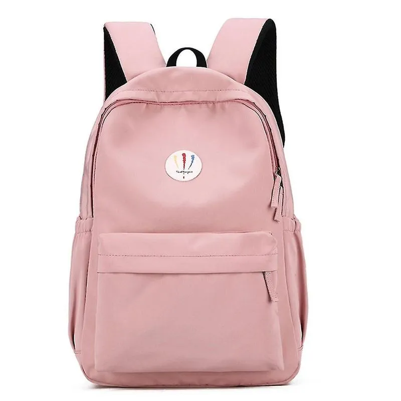 Mochilas mochila de nylon 19l mochila de 14 polegadas laptop estudante escola bolsa de ombro para viagem ao ar livre rosa