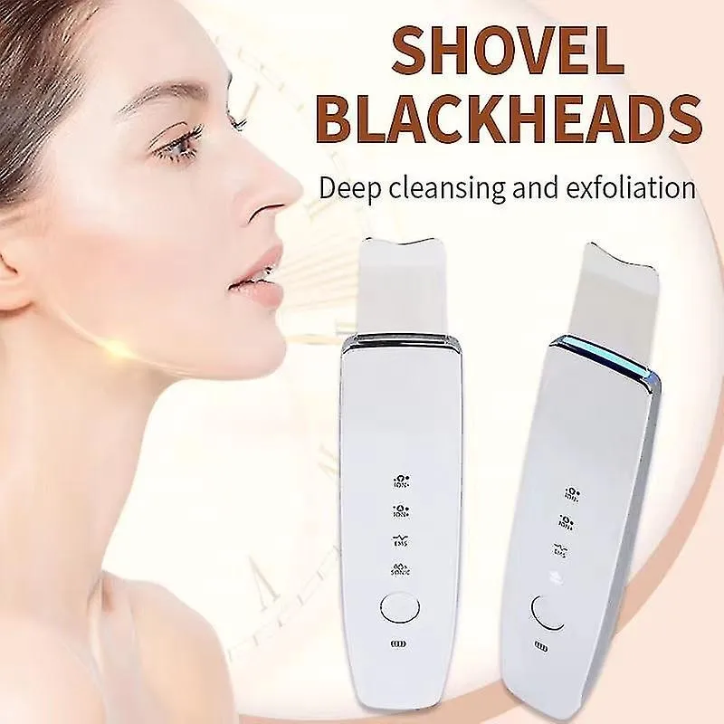 Limpadores faciais purificador de pele ultrassônico máquina de limpeza facial profunda pá de descamação uso de poros faciais dispositivos de beleza