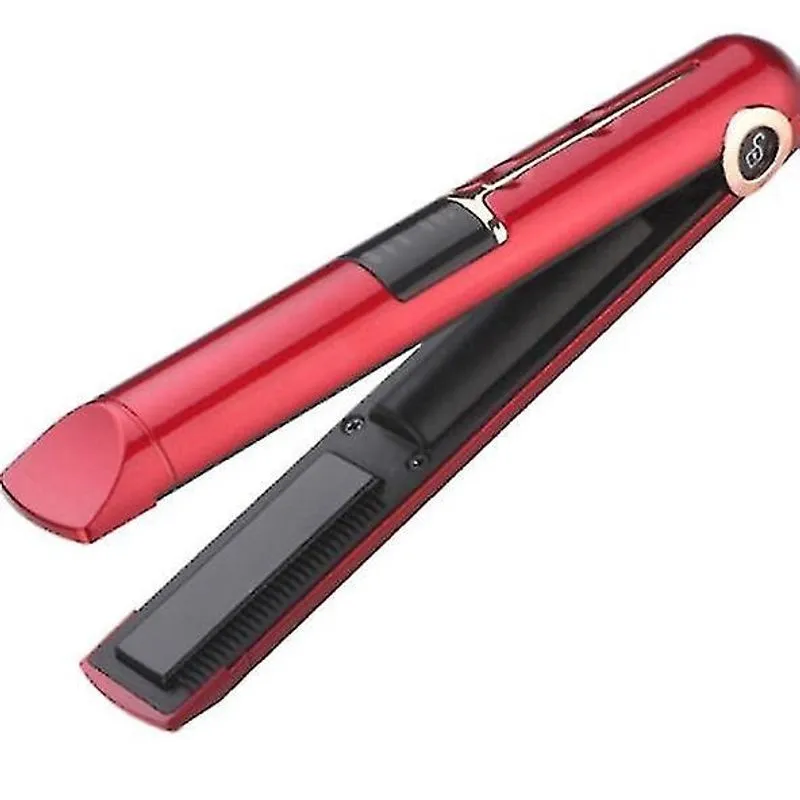 Alisadores de cabelo alisador de cabelo sem fio alisador de cabelo liso sem fio usb recarregável mini bateria de cerâmica