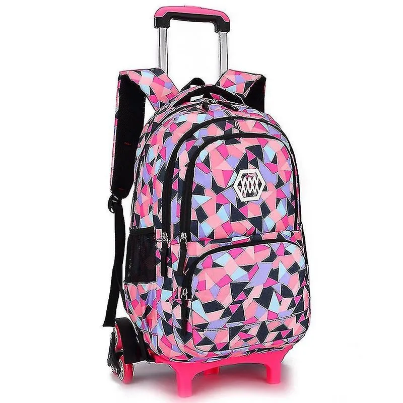 Mochila escolar com rodinhas para meninas do ensino fundamental - Cor 3