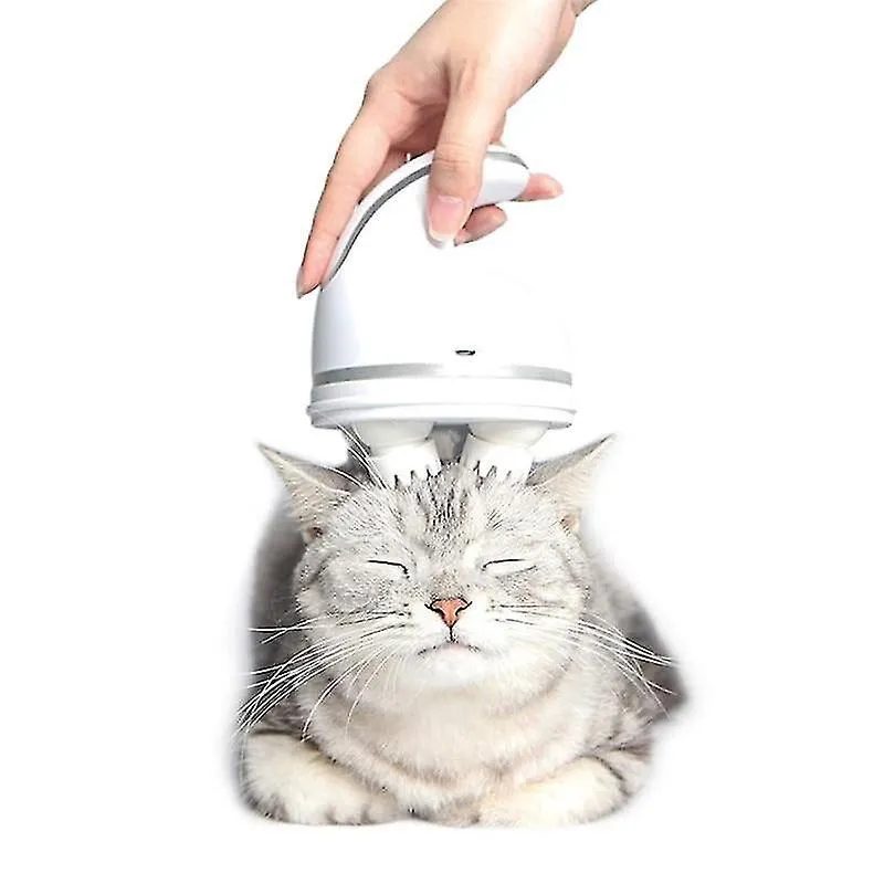 Brinquedos para gatos brinquedo elétrico para gatos massageador de cabeça de animal de estimação escova de massagem portátil para gatos ferramentas automáticas de limpeza