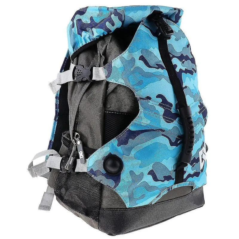 Mochilas mochila de armazenamento de vários níveis e vários bolsos compatível com patins de rolos/em linha/neve e