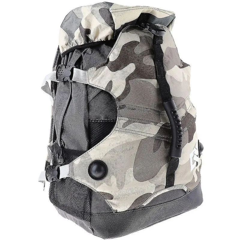 Mochilas mochila de armazenamento de vários níveis e vários bolsos compatível com patins de rolos/em linha/neve e