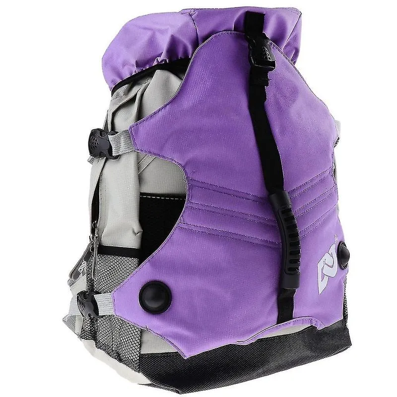 Mochilas mochila de armazenamento de vários níveis e vários bolsos compatível com patins de rolos/em linha/neve e