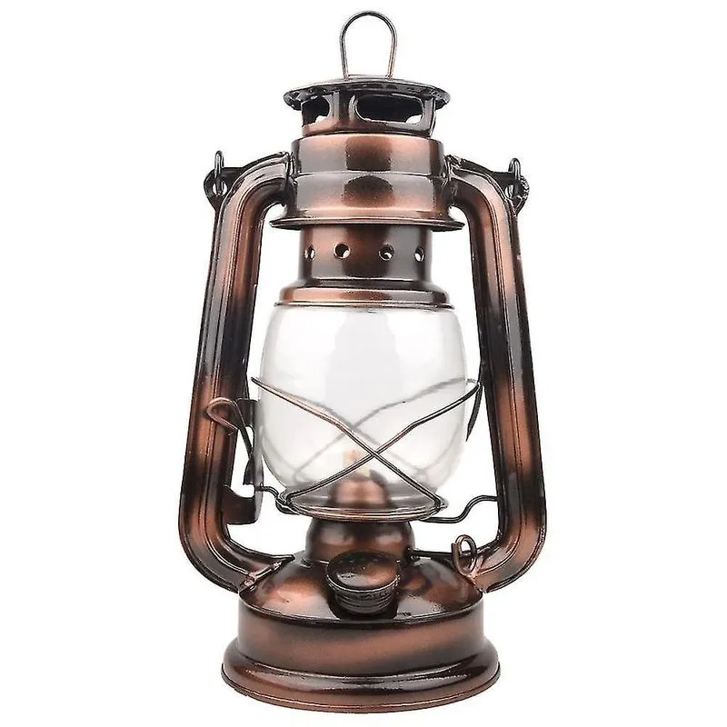 Luzes de acampamento lanternas 25cm selo portátil à prova de vazamento luzes de acampamento ao ar livre luz da lâmpada antiga lâmpada ao ar livre bronze