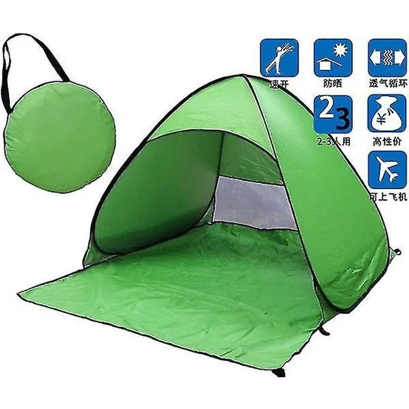 Poços de bola portátil automático pop up praia dossel sol uv sombra abrigo barraca de acampamento ao ar livre verde ao ar livre