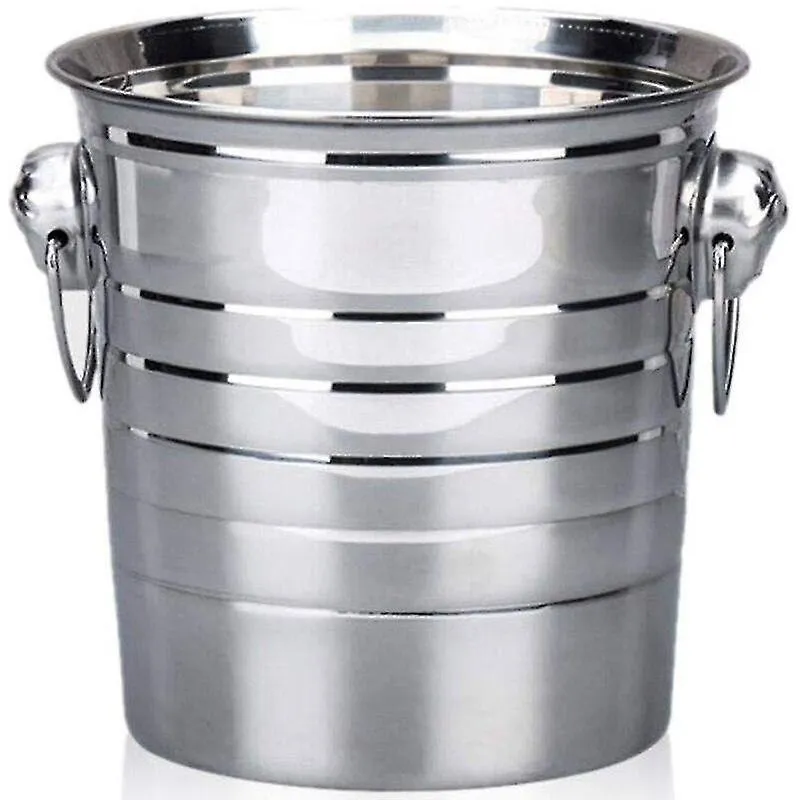 Refrigeradores de banheiras de bebidas balde de gelo de aço inoxidável recipiente de suporte de gelo grosso para festa de bar resfriadores de barril de vinho de champanhe