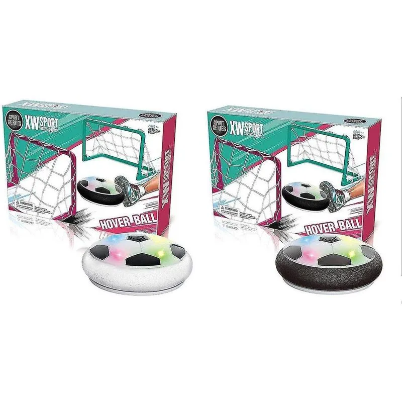 Mesas de pebolim brinquedos infantis pairar bola de futebol conjunto 2 gols disco de futebol brinquedo luz led