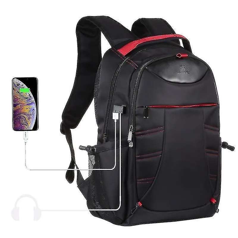 Conjuntos de acessórios de computador haweel dobrável removível ao ar livre portátil com ombros duplos mochila para laptop preta