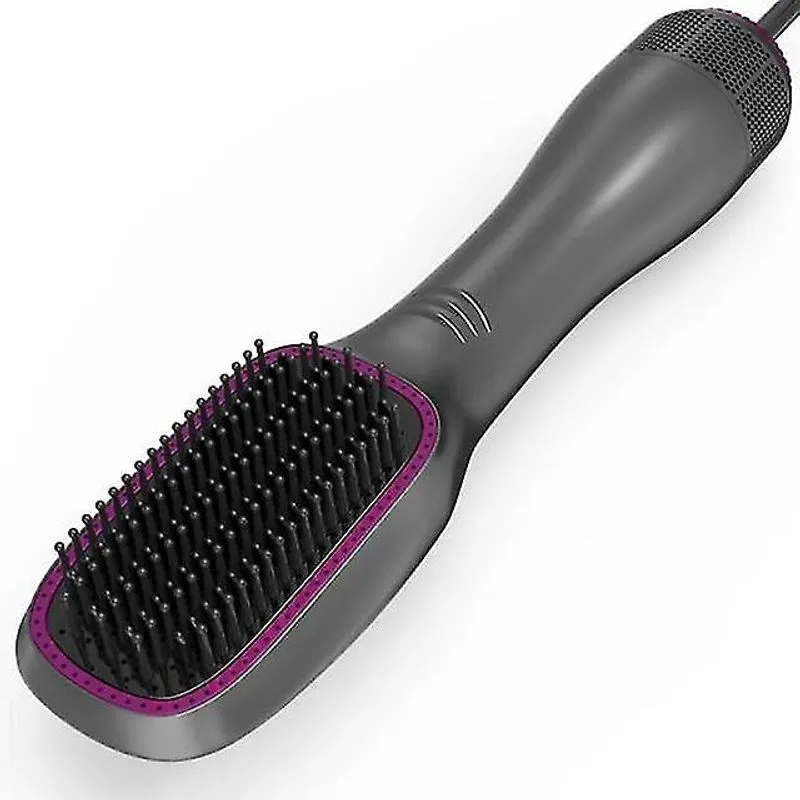 Secadores de cabelo escova de alisador de secador de cabelo de cerâmica de um passo Escova de alisamento iônico 1200w secador de cabelo com pente