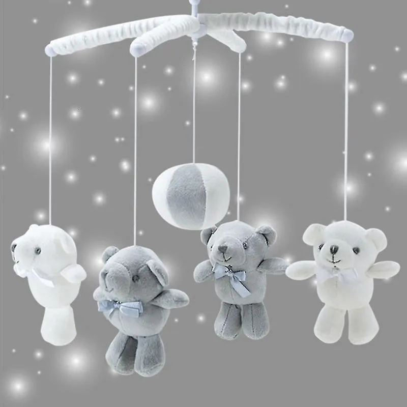 Brinquedos de atividade do bebê berço chocalhos brinquedos do bebê 0 12 meses brinquedo mecânico infantil caixa de música cama sino chocalhos e celulares