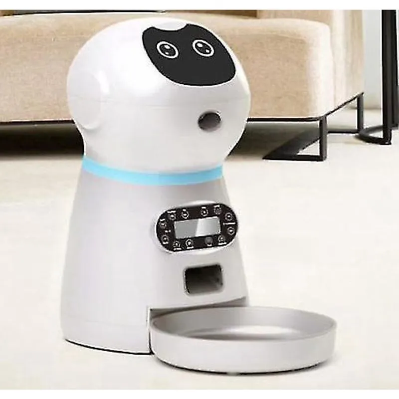 Taças, alimentadores lentos automáticos para animais de estimação com gravação de voz