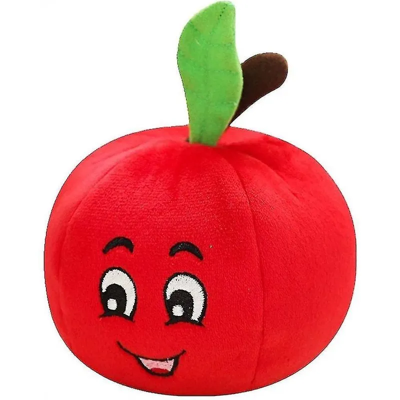 Brinquedos para cães brinquedos estridentes para cães frutas e vegetais pelúcia mastigar pacote de boneca macia maçã