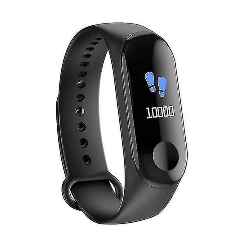 Monitores de atividade m3 fitness smart sport relógio de pulso unissex preto