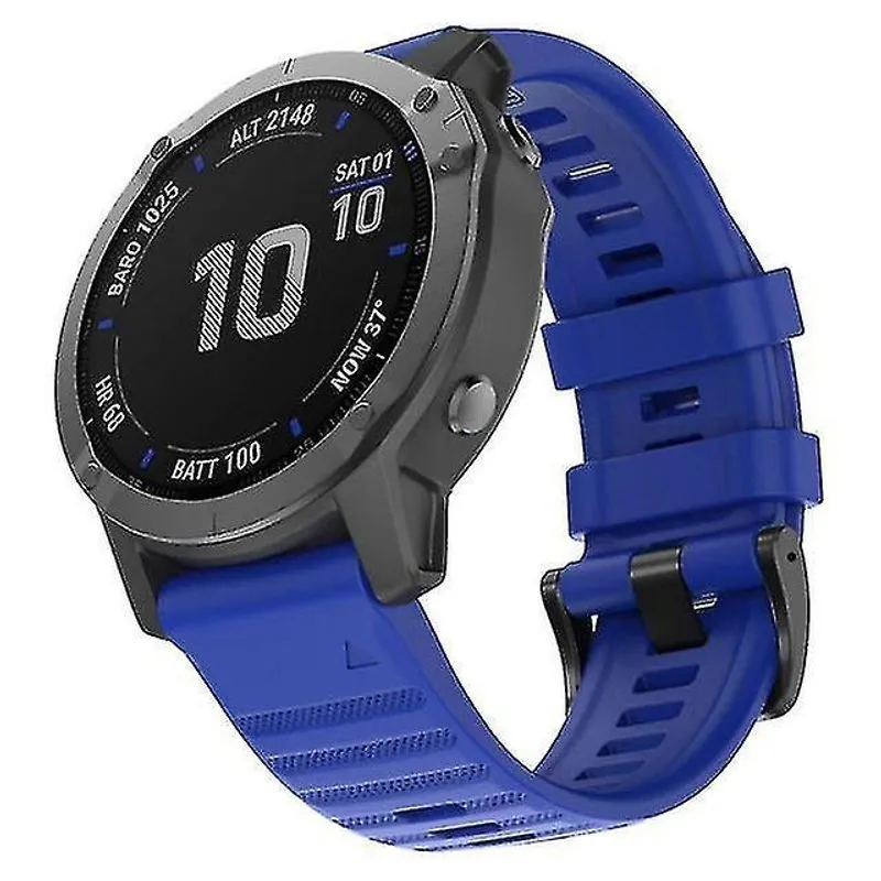 Acessórios de console de jogos em casa pulseira de relógio de silicone para garmin fenix6x fenix5x fenix3 hr d2 descida mk1 fronce blue