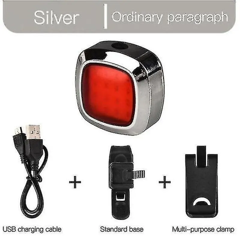 Ferramentas de bicicleta 2020 luz traseira de bicicleta 16 led ciclismo luzes de freio inteligentes usb recarregável 5 modos de aviso de segurança
