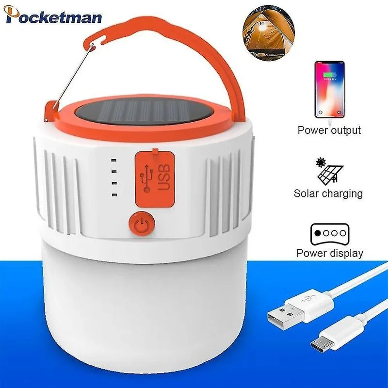 Luzes de acampamento lanternas 120* 90mm levou luz de acampamento luz de carregamento solar usb recarregável lâmpada de emergência lanternas portáteis