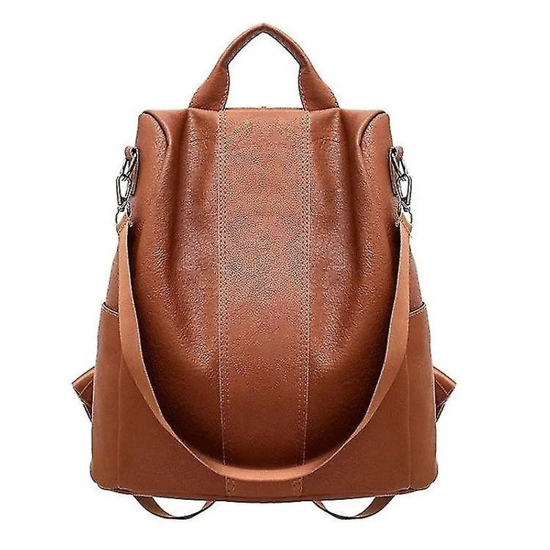 Mochilas mochila bolsa feminina mamãe bolsa escolar anti-roubo de grande capacidade mochila de couro macio